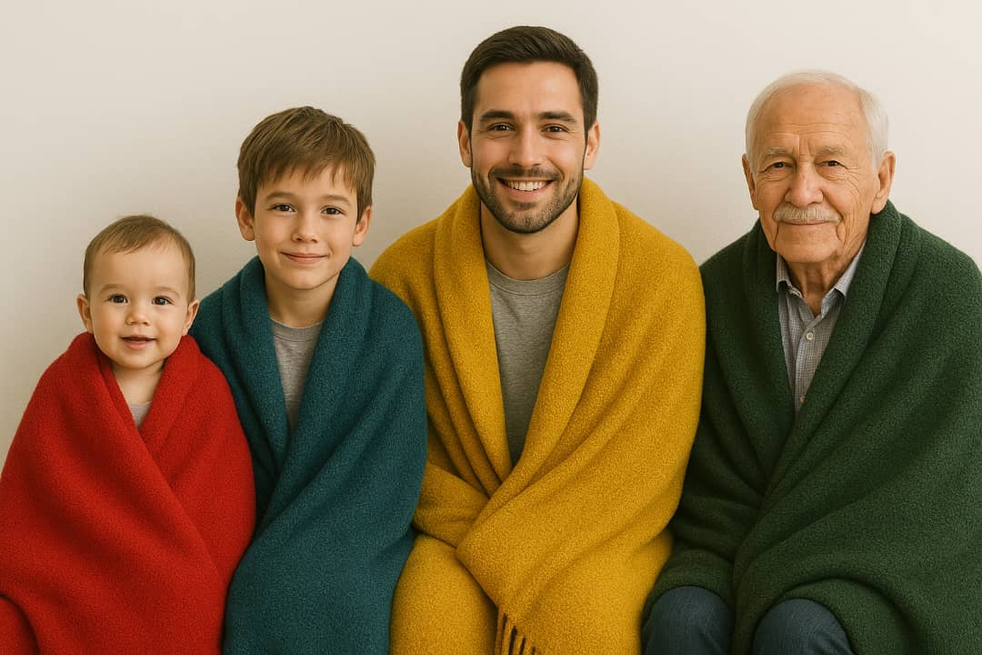 راهنمای سایز و وزن مناسب پتو برای سنین مختلف